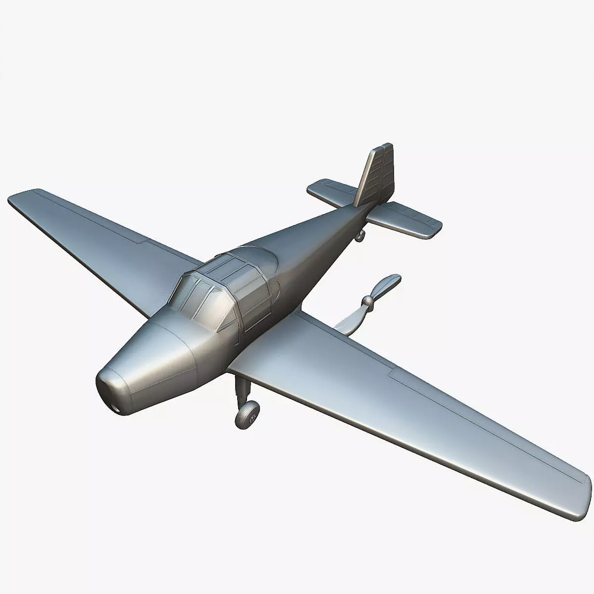 Bucker Bu-181 Bestmann - 3D Printable Model 3D print model_0