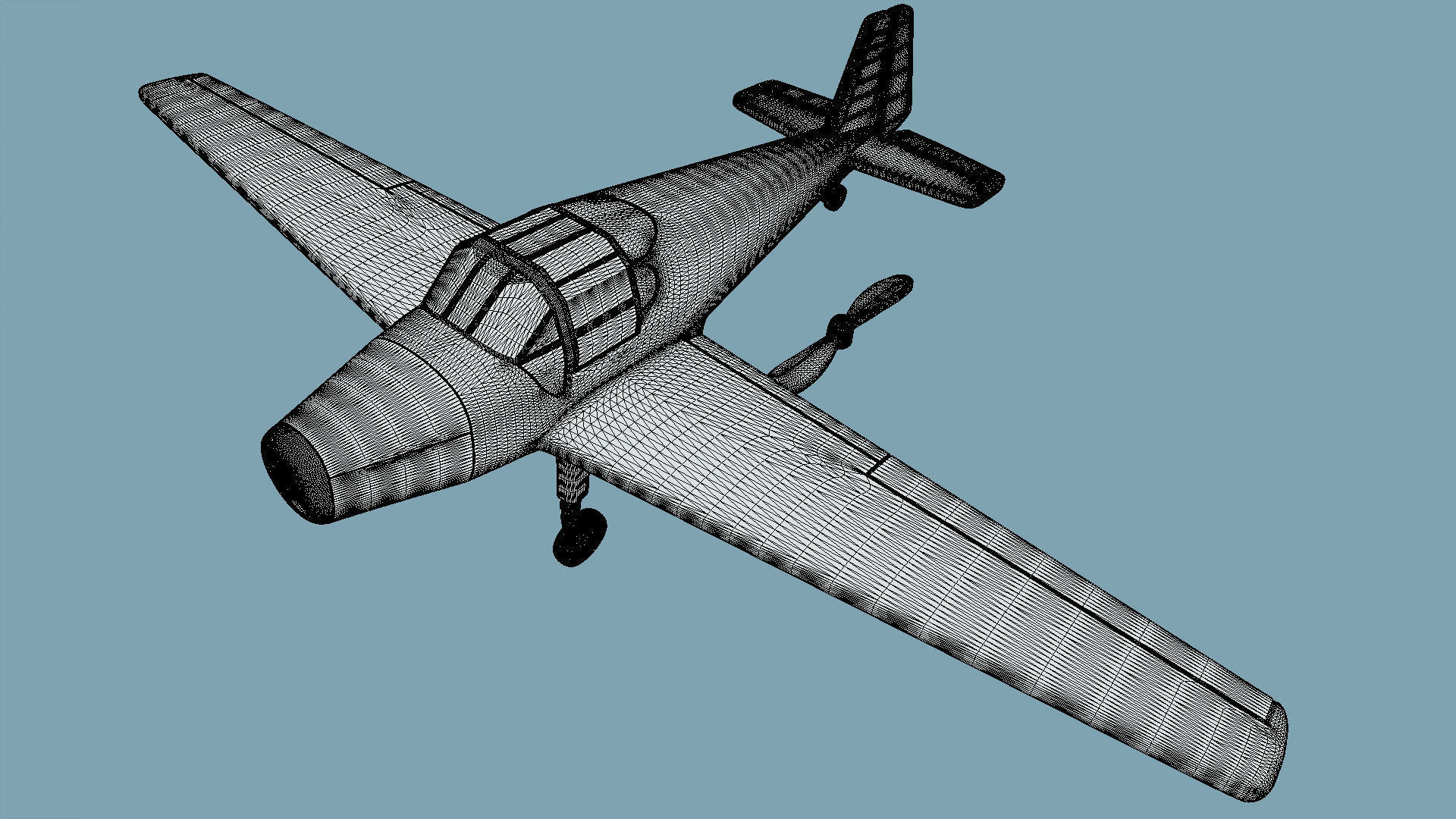 Bucker Bu-181 Bestmann - 3D Printable Model 3D print model_6