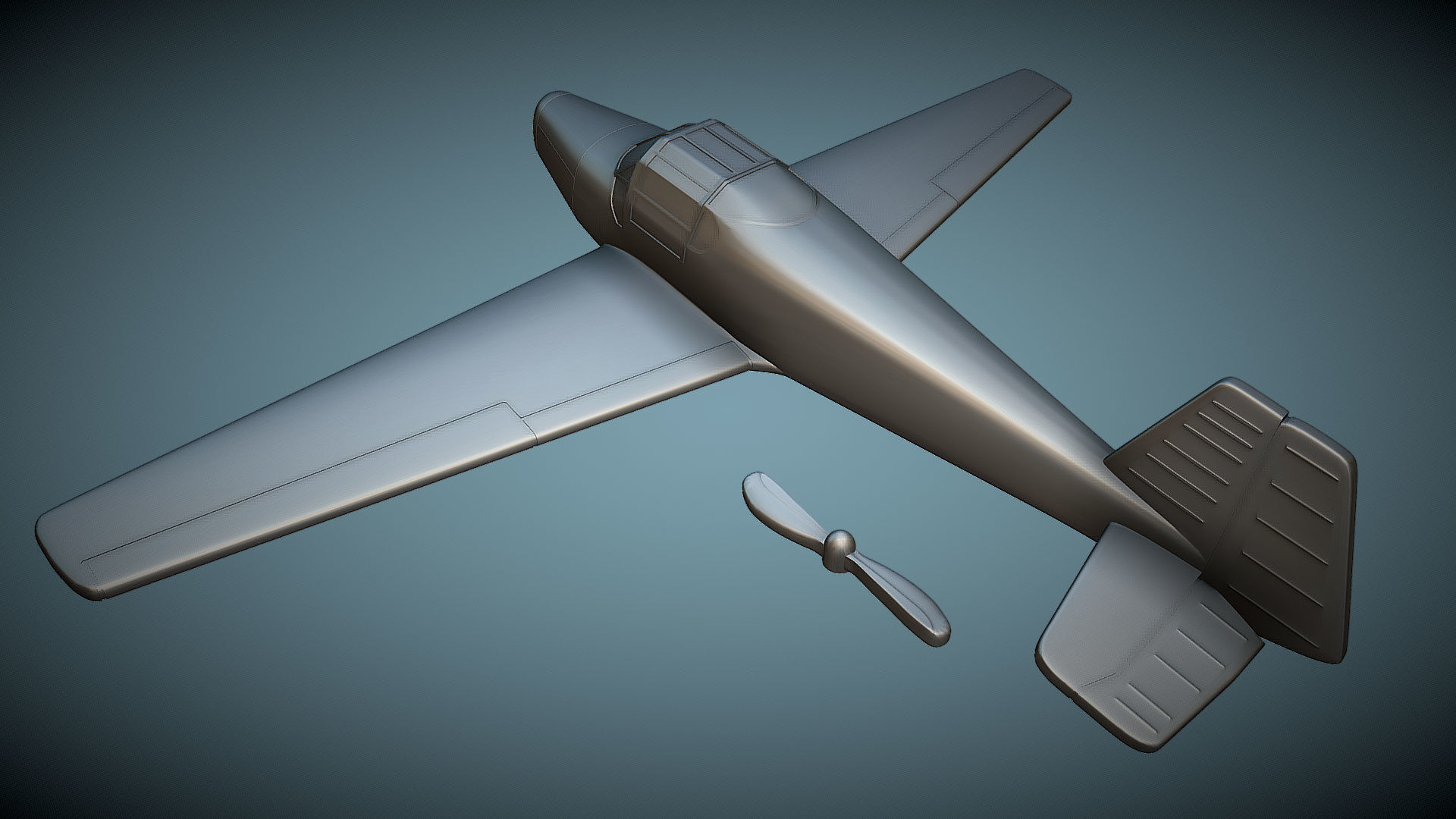 Bucker Bu-181 Bestmann - 3D Printable Model 3D print model_2