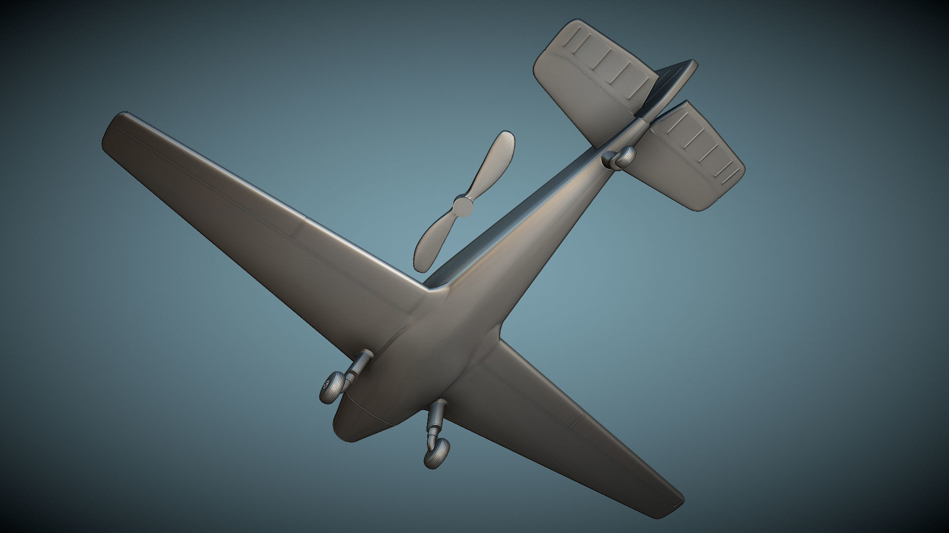 Bucker Bu-181 Bestmann - 3D Printable Model 3D print model_4