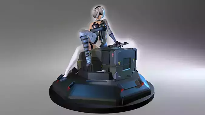 2b - Nier Automata 3D Print 3D