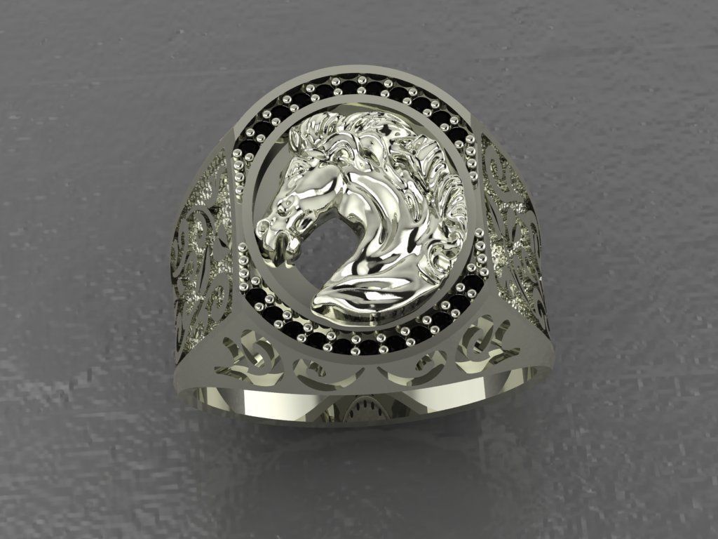 Ring Horse 3D print model_4