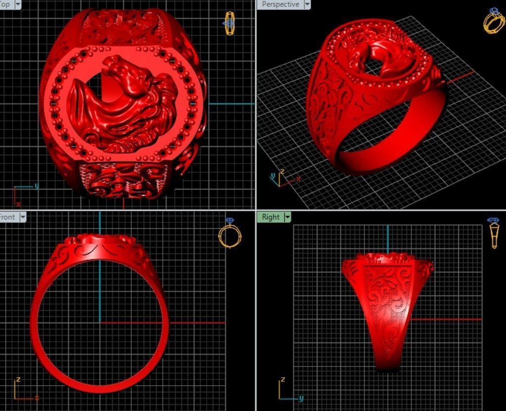 Ring Horse 3D print model_8