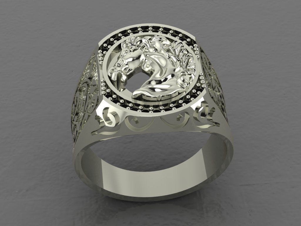 Ring Horse 3D print model_3