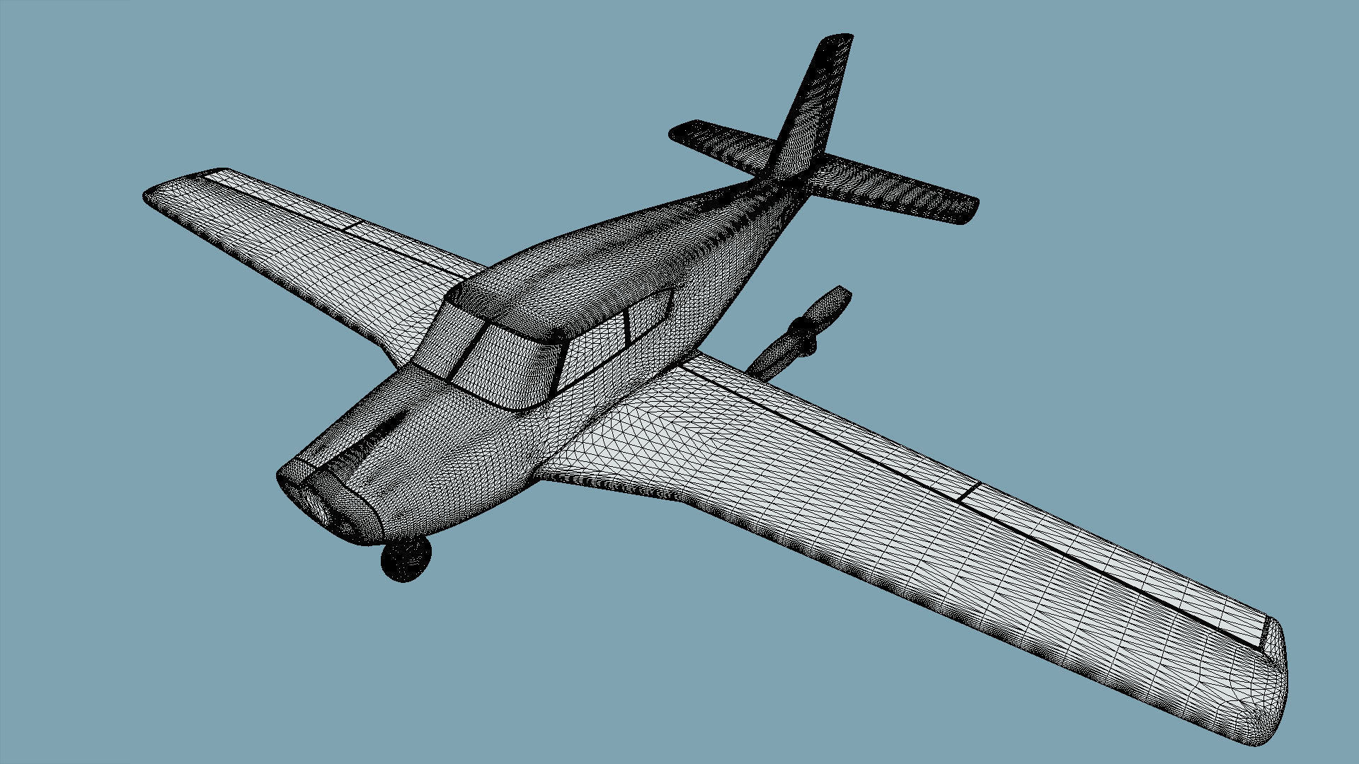 Piper PA-24 Comanche - 3D Printable Model 3D print model_6