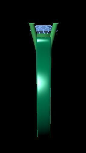 solitair ring 3D print model_9