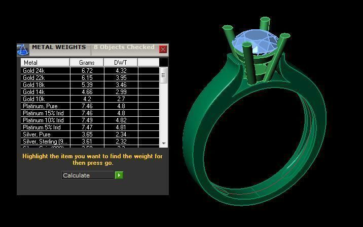 solitair ring 3D print model_12