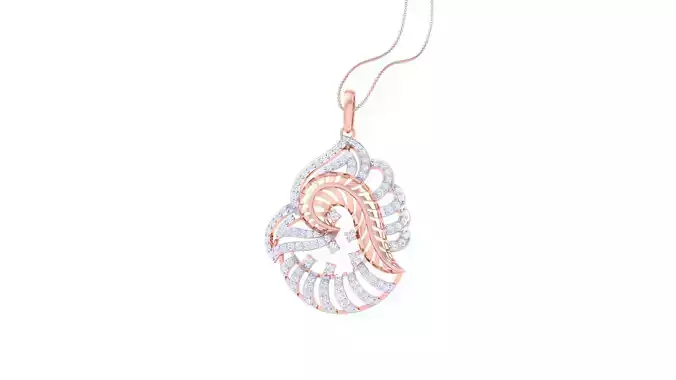 Women Diamond Cocktail Pendant 3dm renders 3D print model