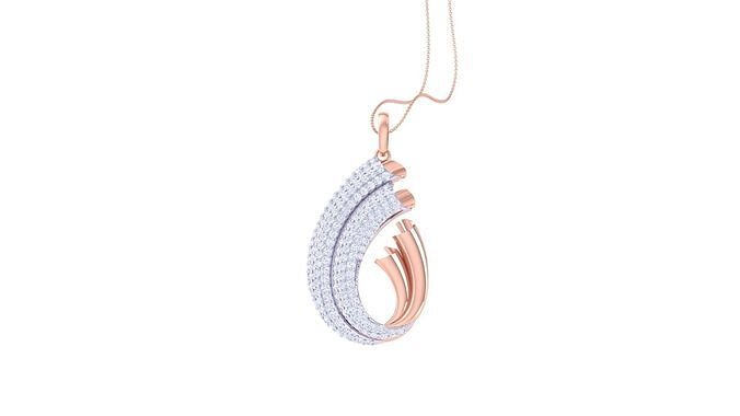 Women Diamond Cocktail Pendant 3dm renders 3D print model