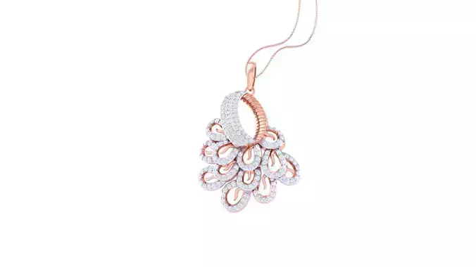 Women Diamond Cocktail Pendant 3dm renders 3D print model