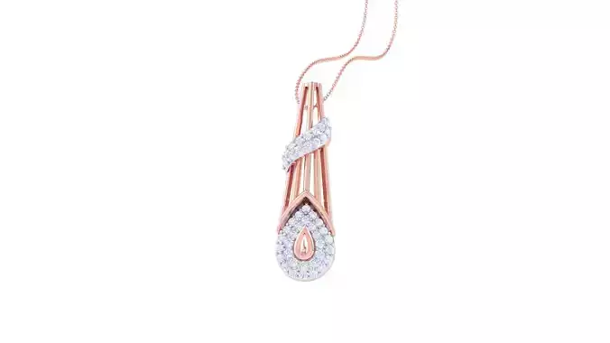 Women Diamond Cocktail Pendant 3dm renders