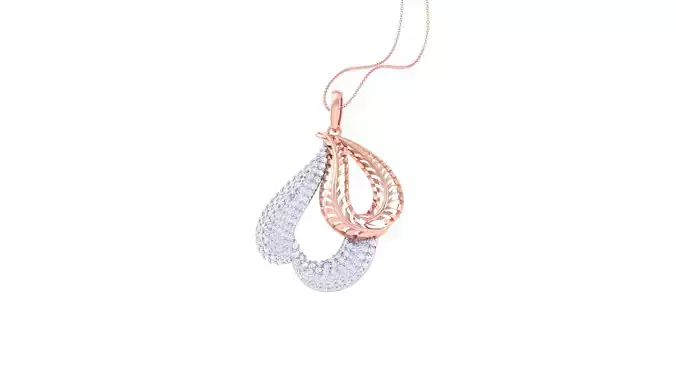 Women Diamond Mesh Cocktail Pendant 3dm renders