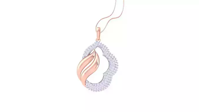Women Diamond Cocktail Pendant 3dm renders