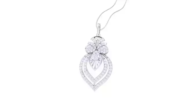 Women Diamond Cocktail Pendant 3dm renders