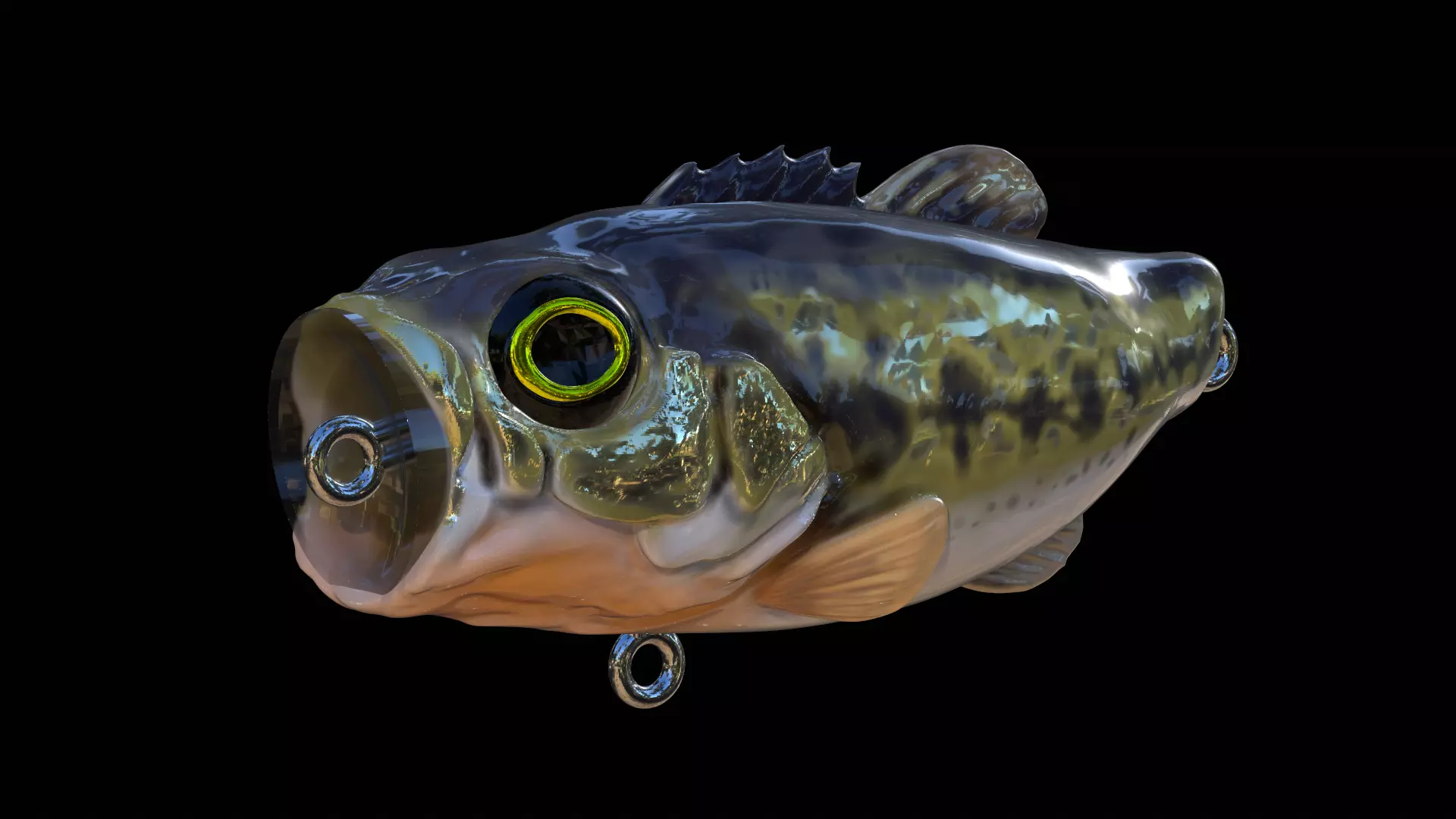 Popper lure bass fish 3D model 3D printable | CGTrader