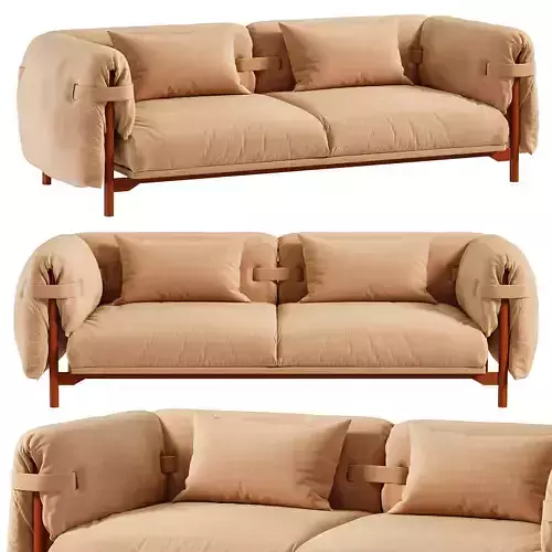 Belt sofa by Patricia Urquiola 3D model