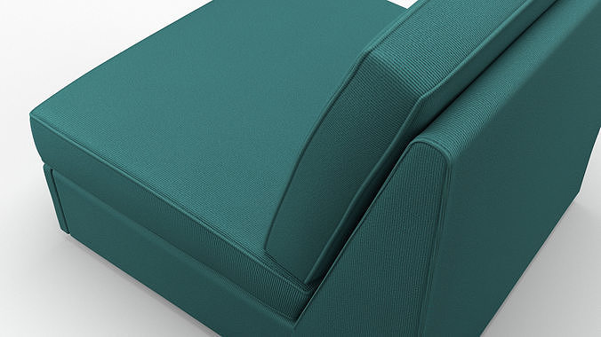 Kivic Sofa Ikea Low-poly 3D model 7