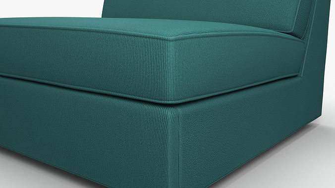 Kivic Sofa Ikea Low-poly 3D model 6