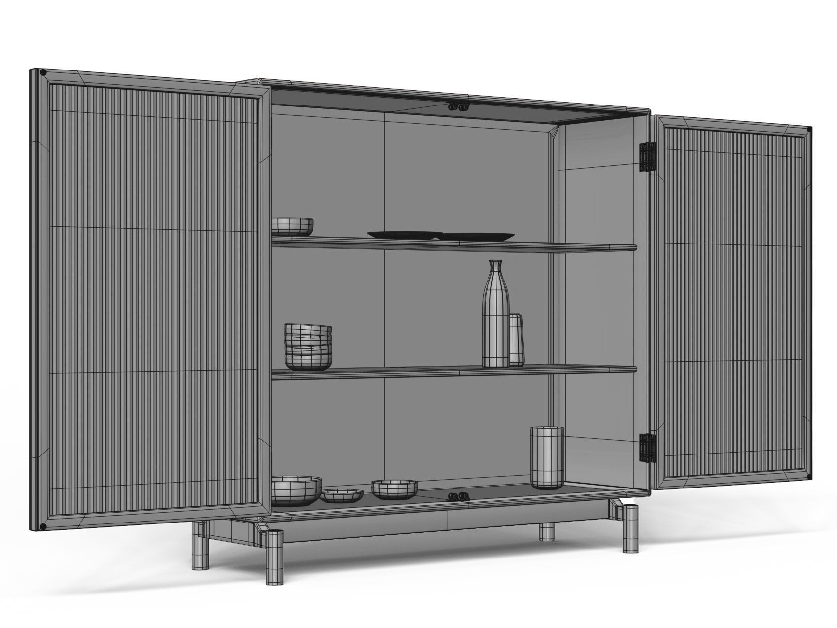 Cabinet Storage 3D model_10