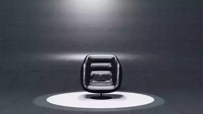 A high-quality Leather Chair 3D model