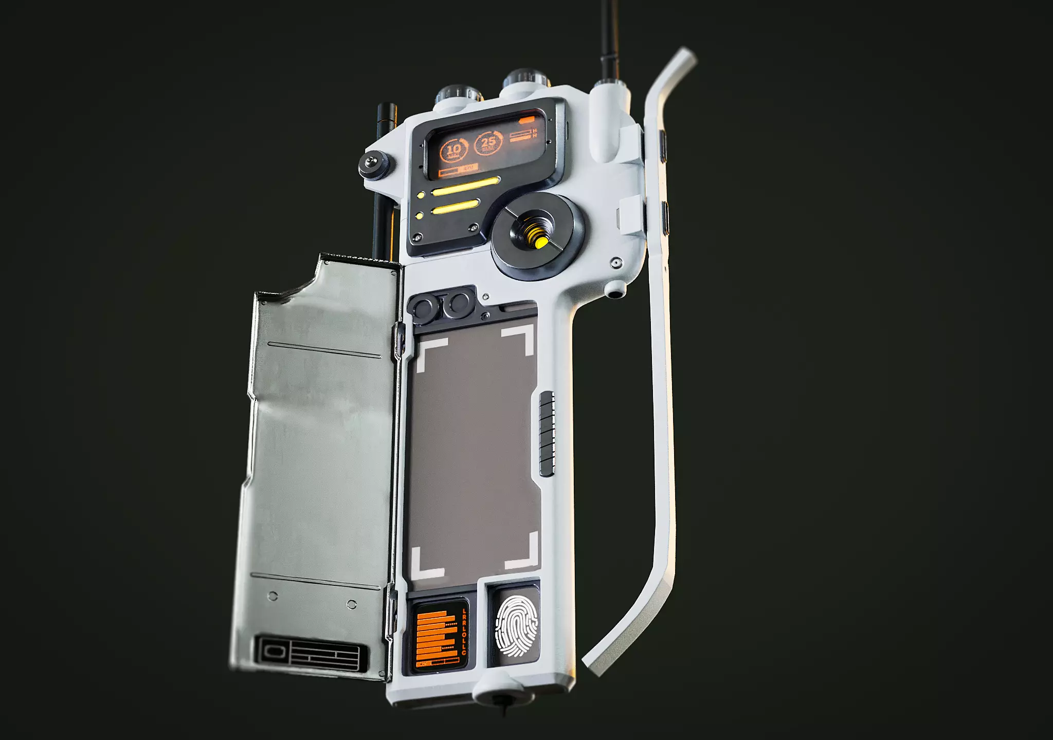 Portable Device Low-poly 3D model_0