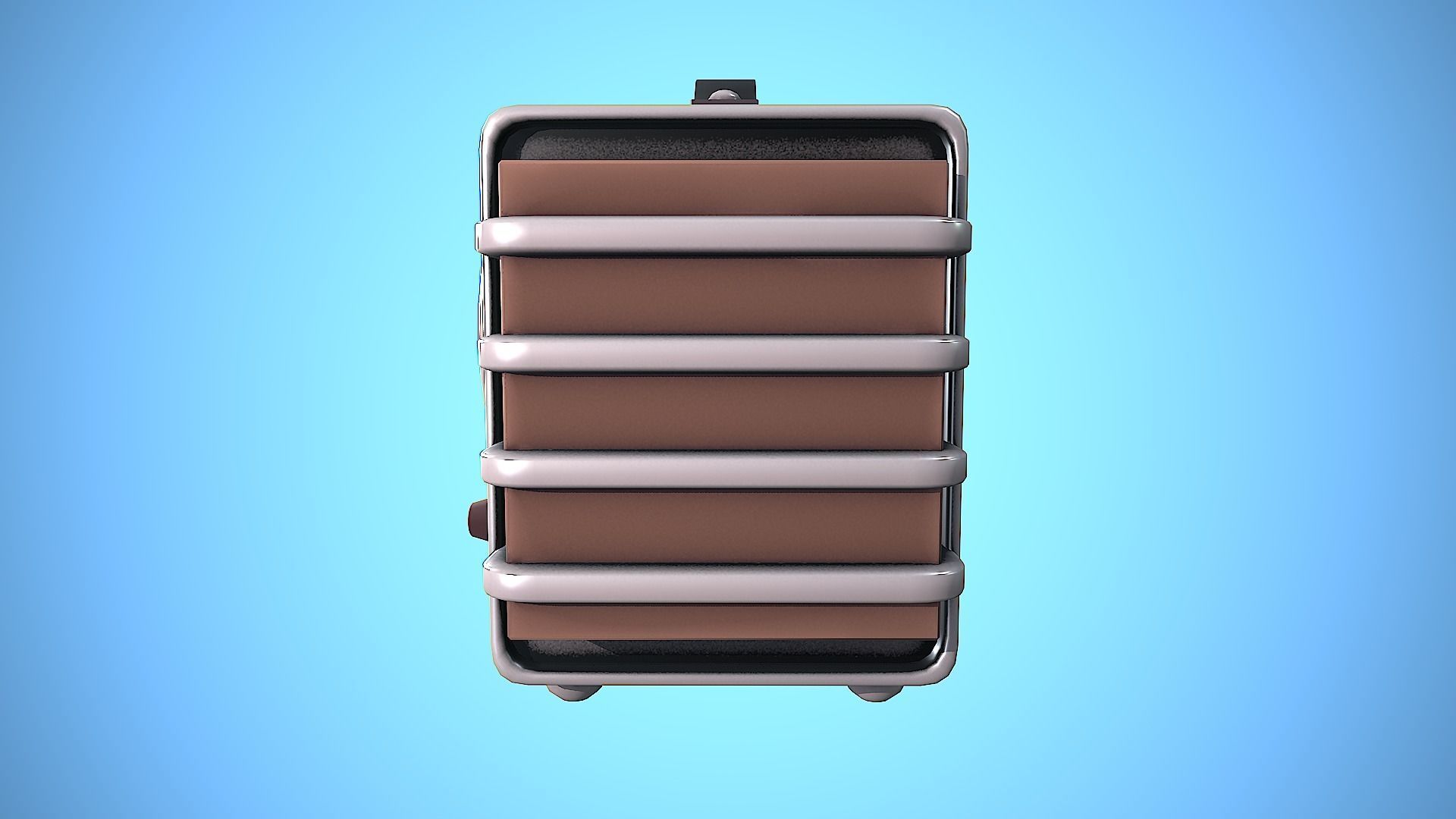 RADIO VINTAGE CARTOON STYLIZED Low-poly 3D model_8