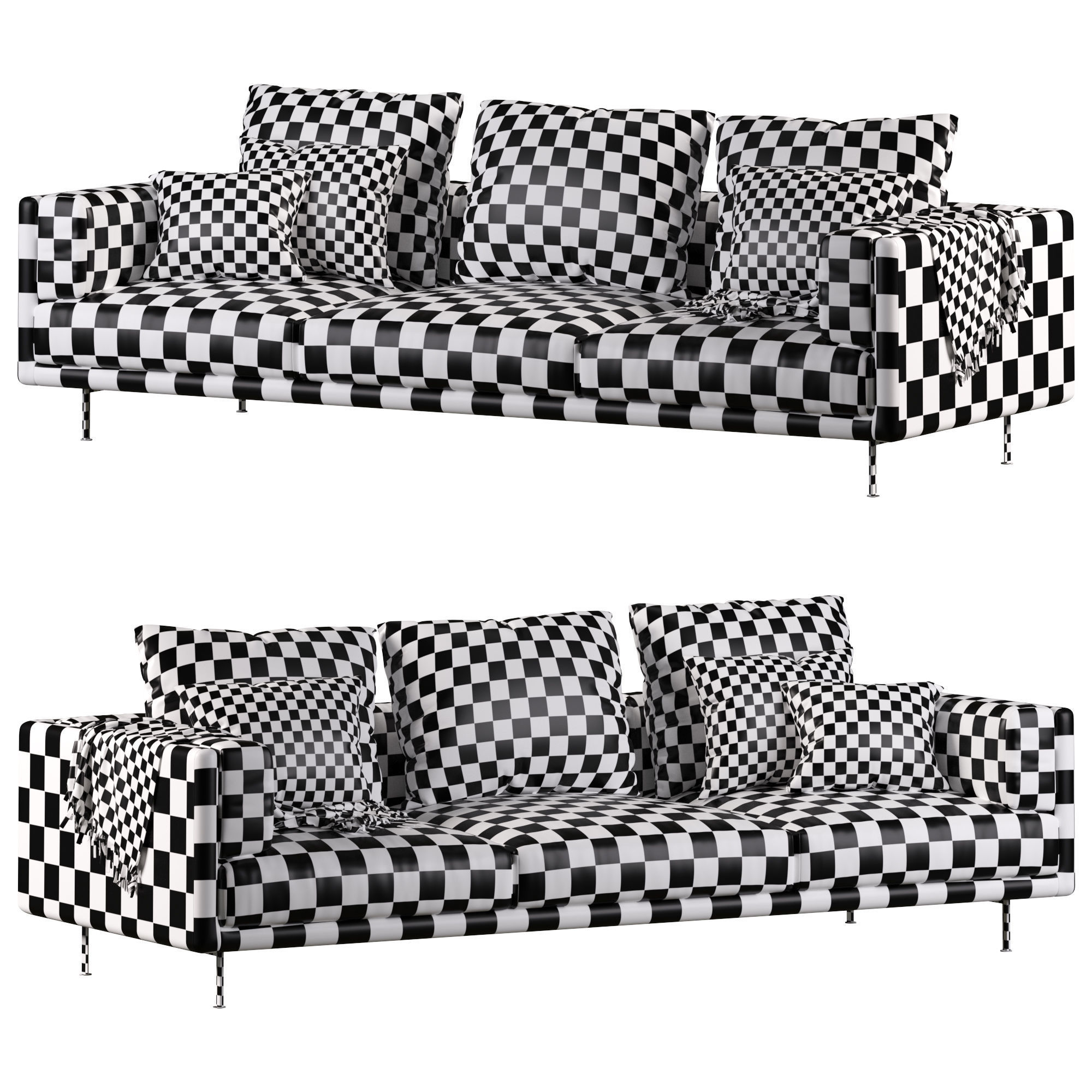 Josh sofa by Moroso 3D model_4