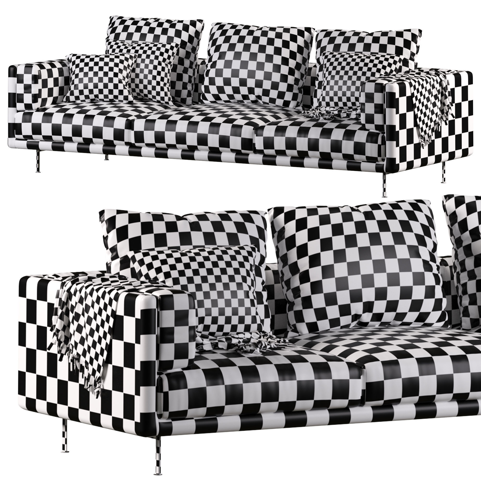 Josh sofa by Moroso 3D model_3