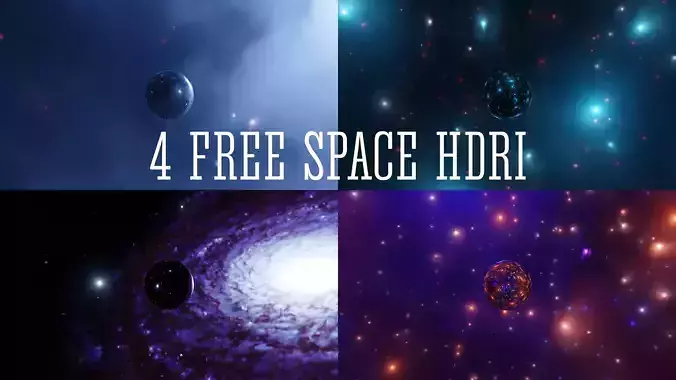 4 Free space HDRIs