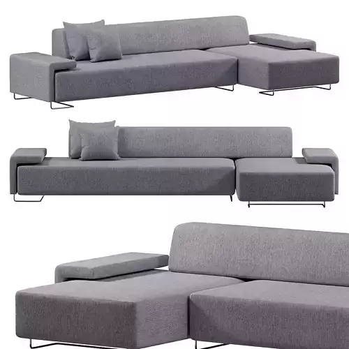Lowland sofa By Moroso 3D model
