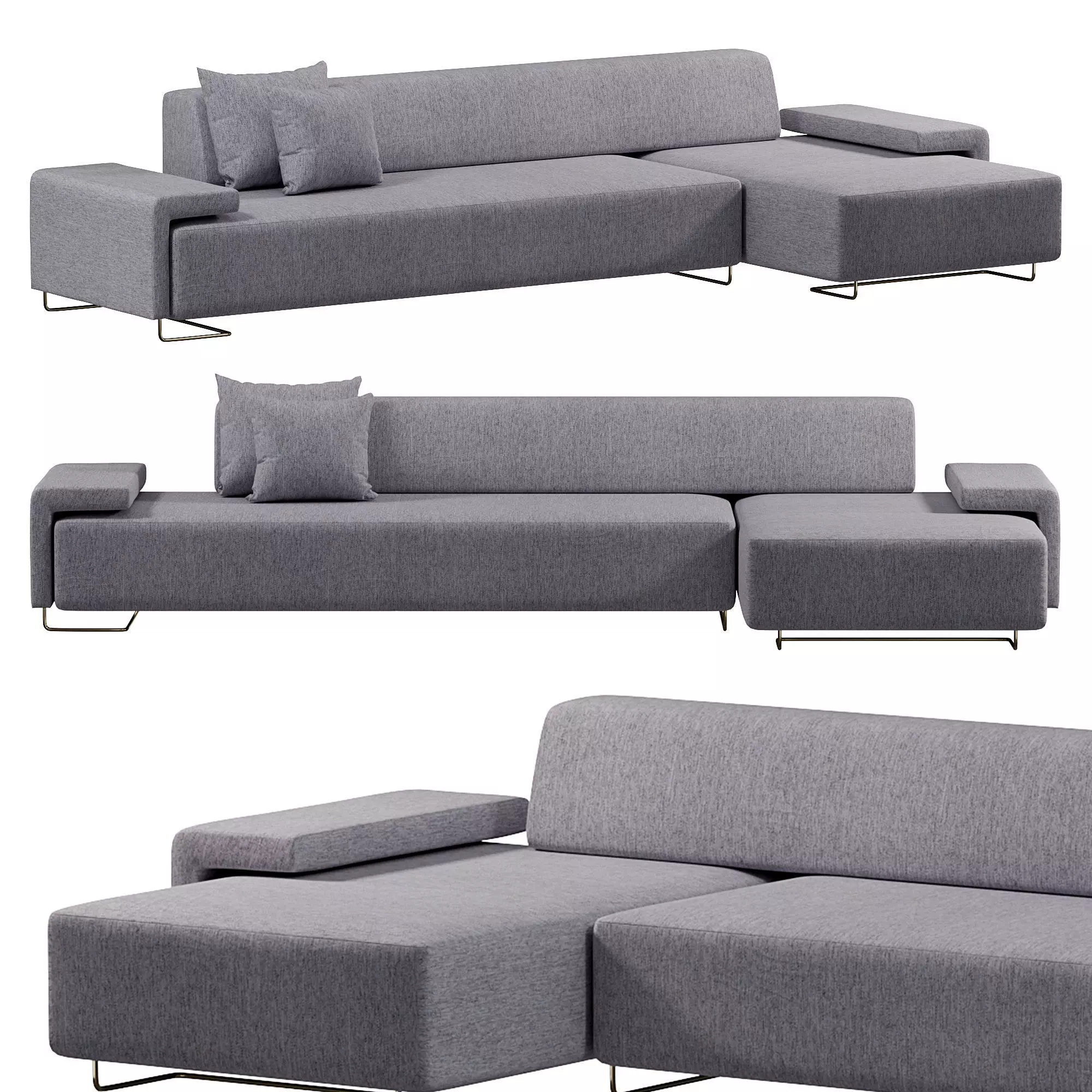 Lowland sofa By Moroso 3D model
