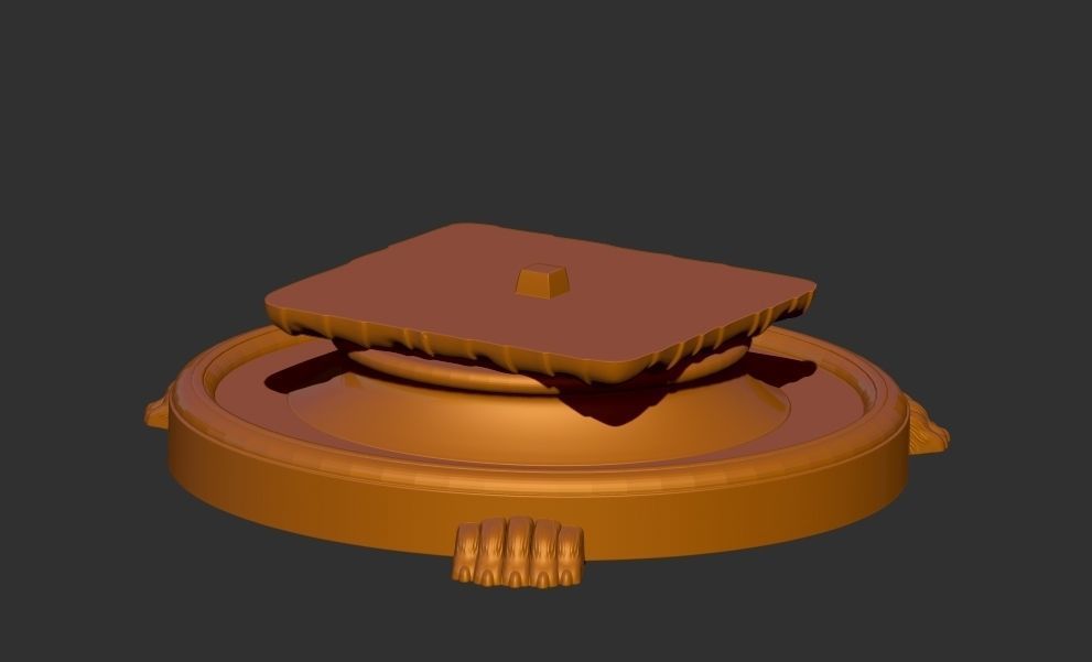 woman carrying table sculpture 3d printable model 3D print model_11