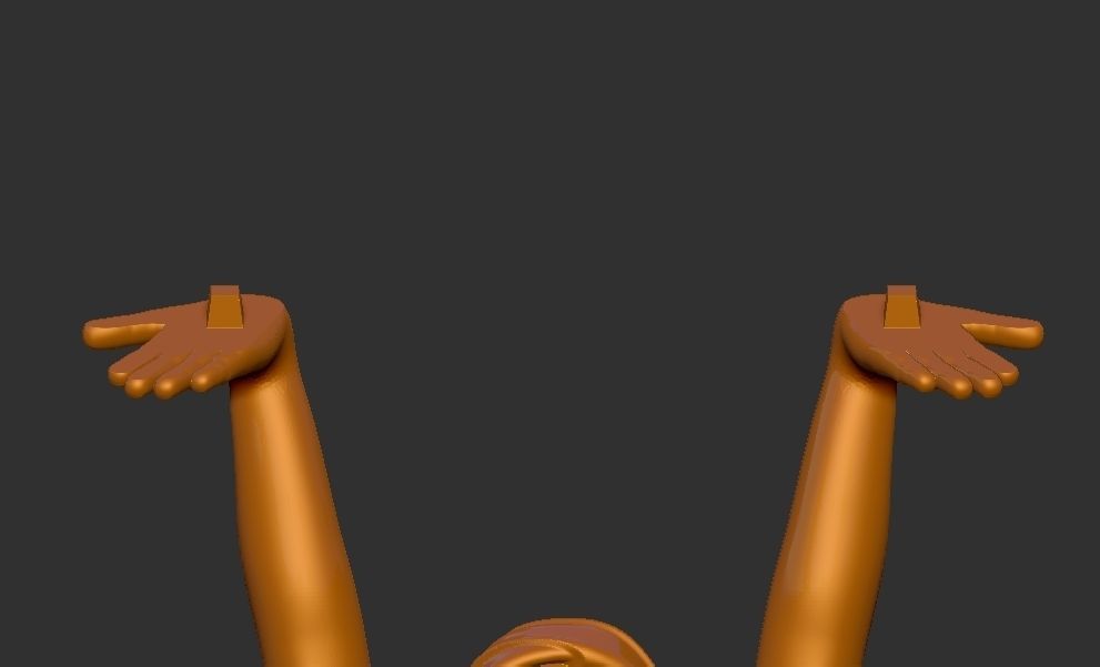 woman carrying table sculpture 3d printable model 3D print model_15