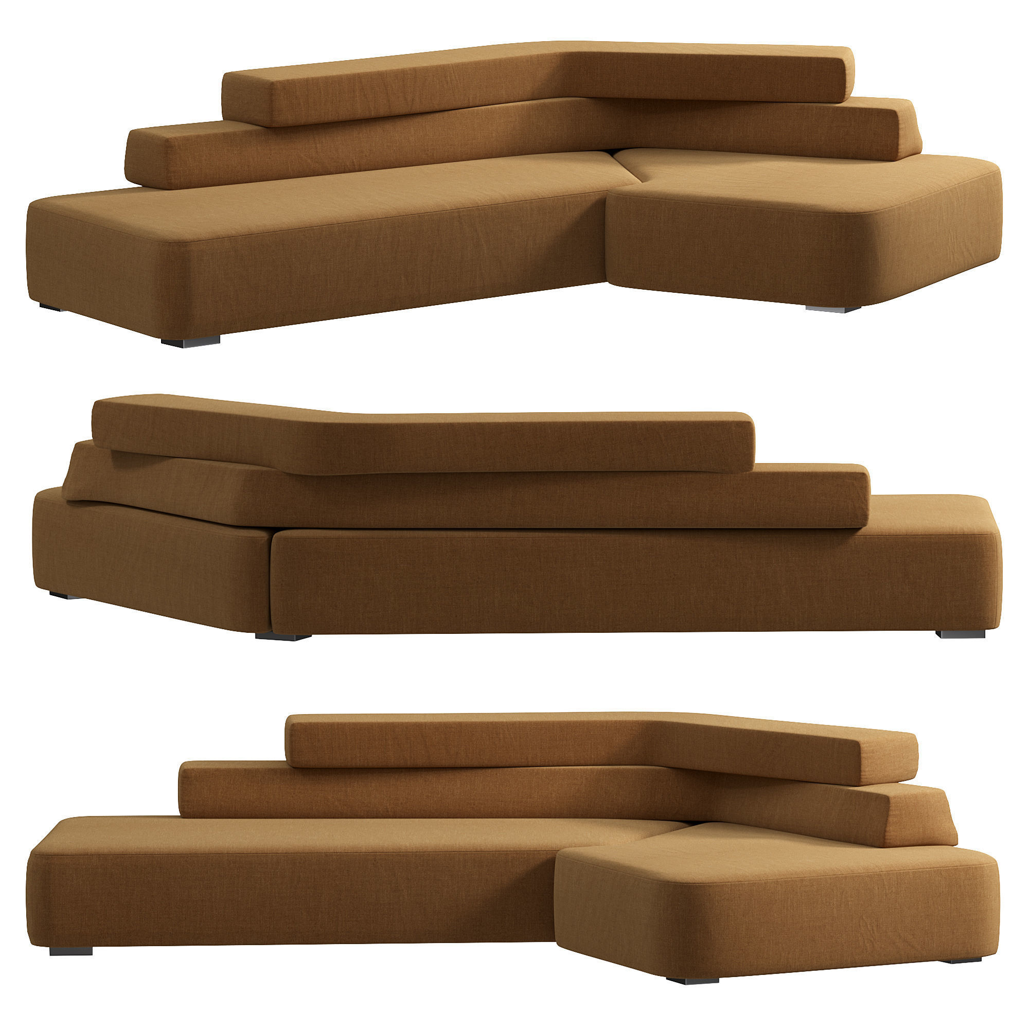 Rift sofa by  Patricia Urquiola 3D model_1