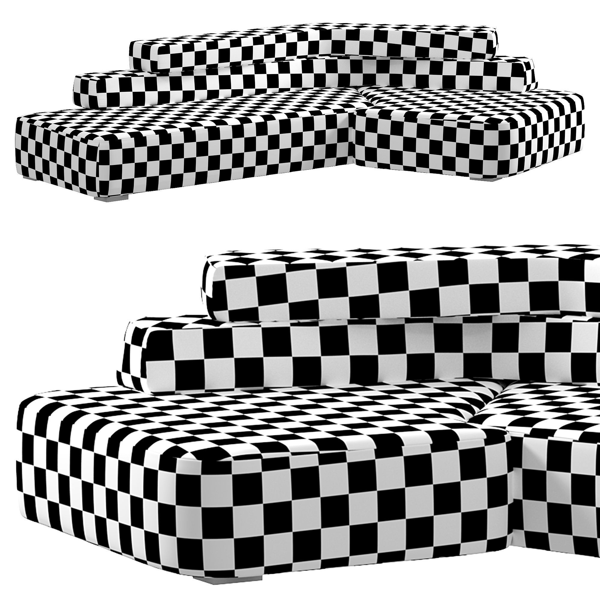 Rift sofa by  Patricia Urquiola 3D model_4