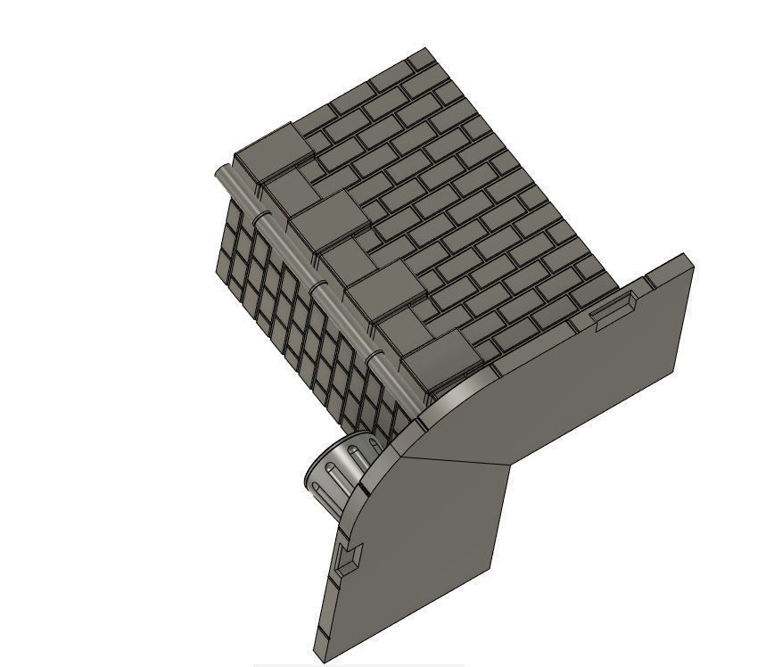 Mini diorama kit 1 35 scale urban scene 3D print model_2