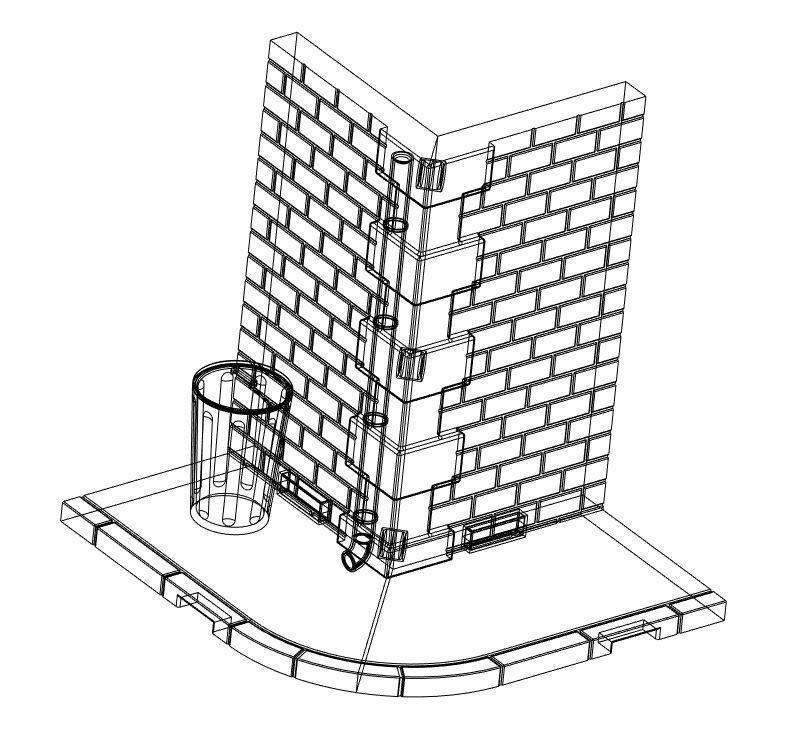 Mini diorama kit 1 35 scale urban scene 3D print model_8