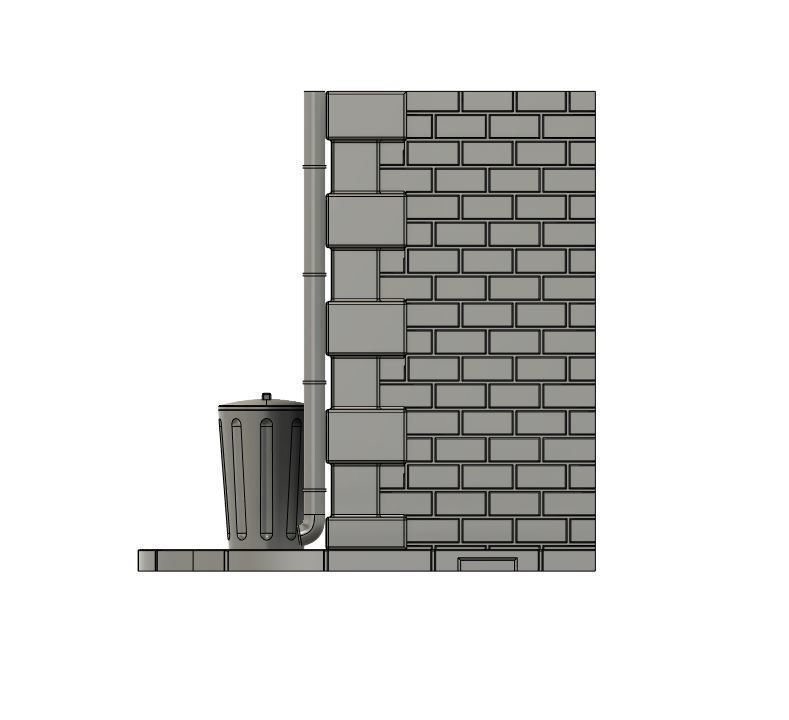 Mini diorama kit 1 35 scale urban scene 3D print model_5