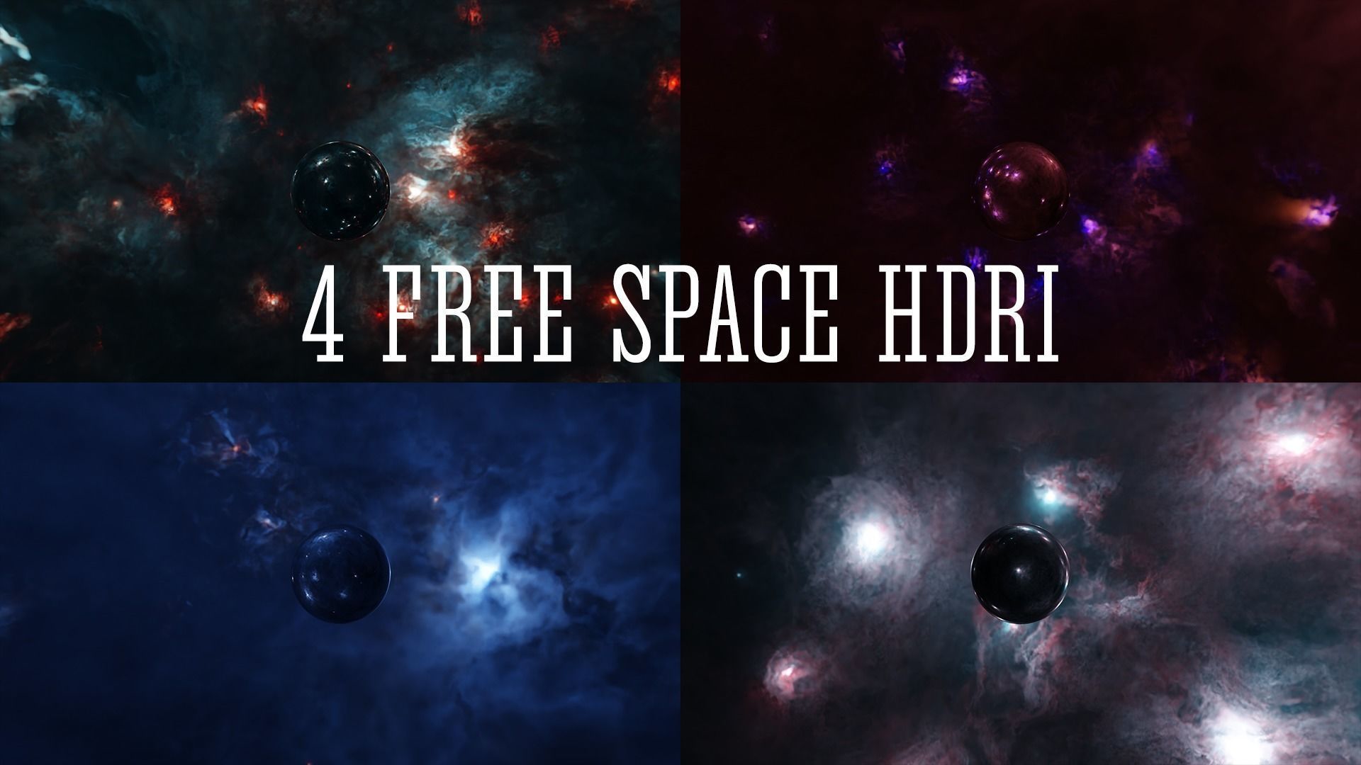 4 space HDRIs free VR / AR / low-poly 3D model | CGTrader