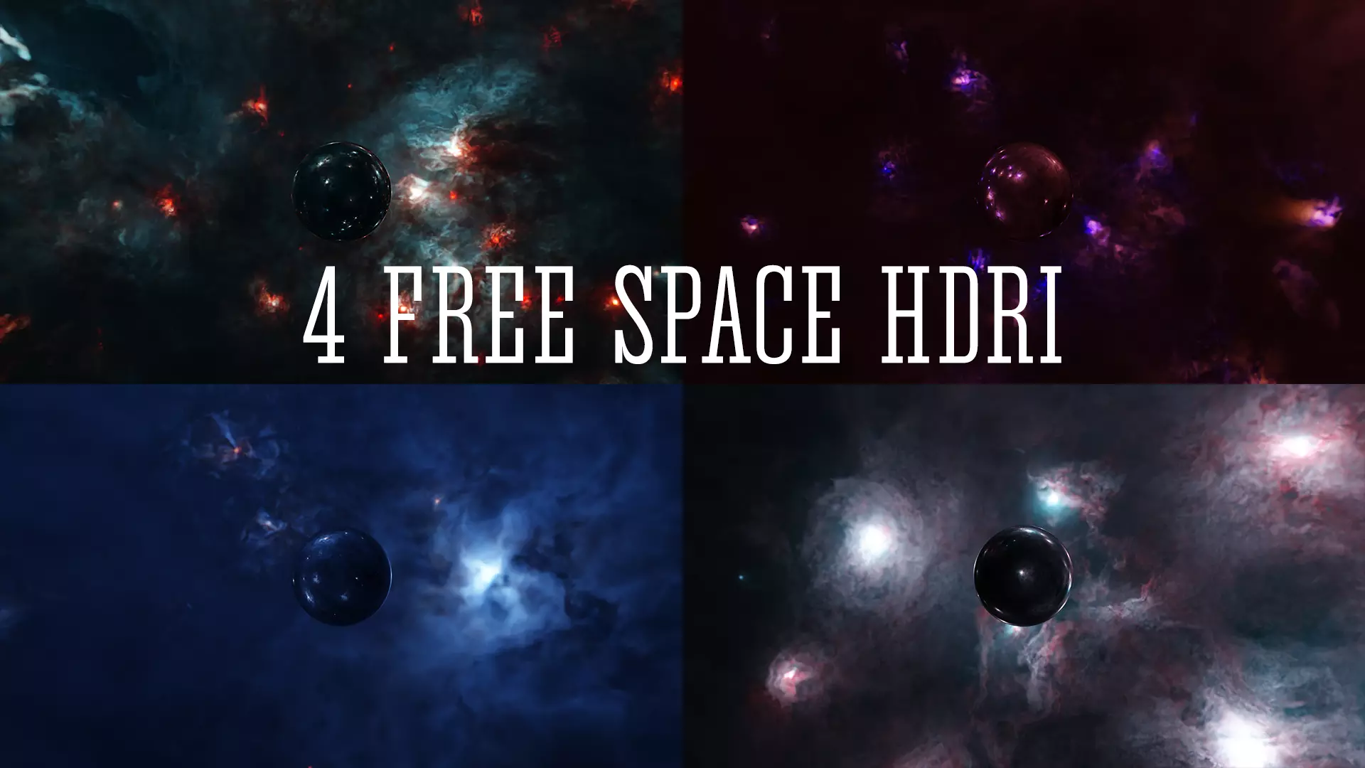 4 space HDRIs Free low-poly 3D model_0