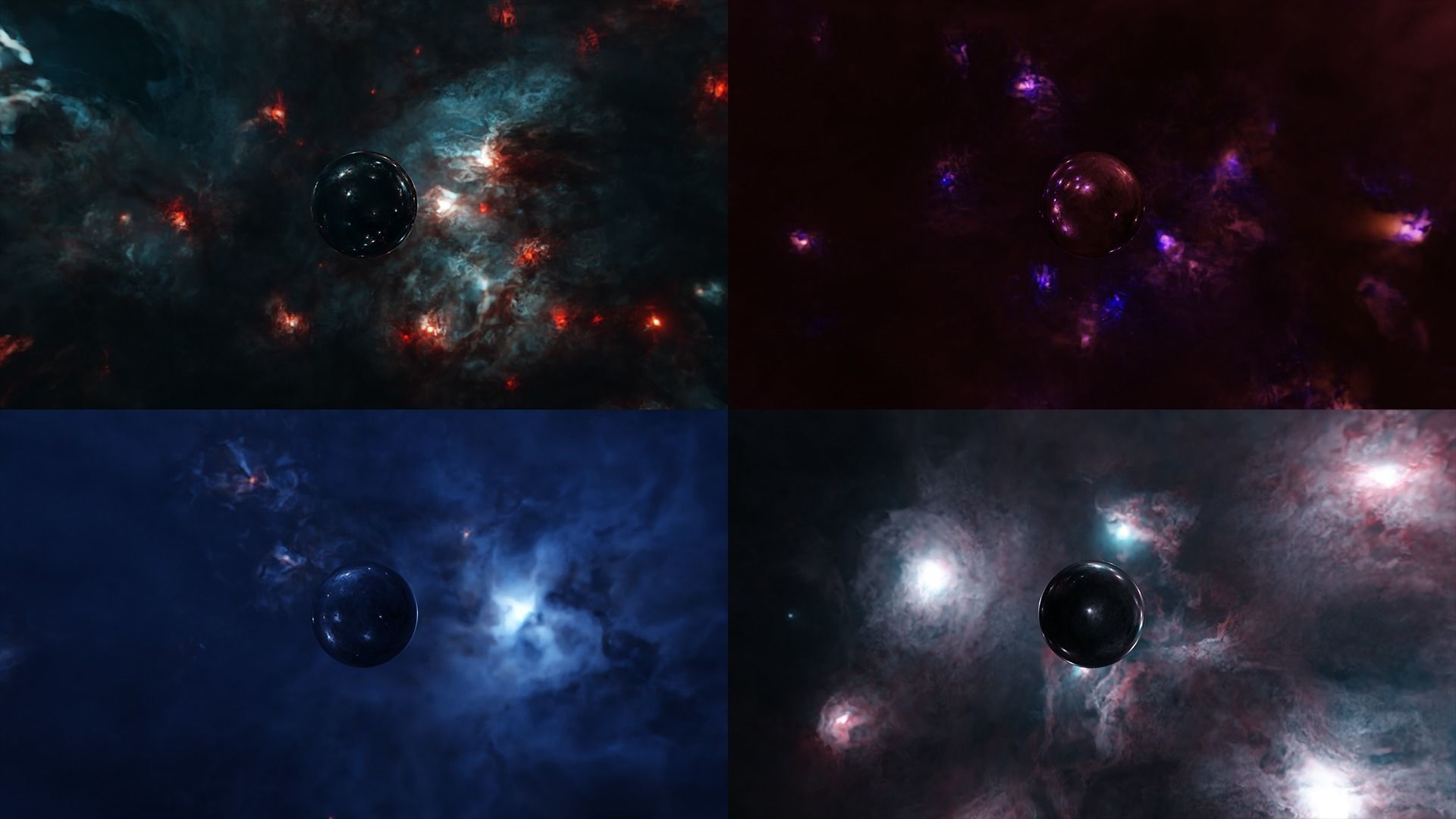 4 space HDRIs Free low-poly 3D model_1