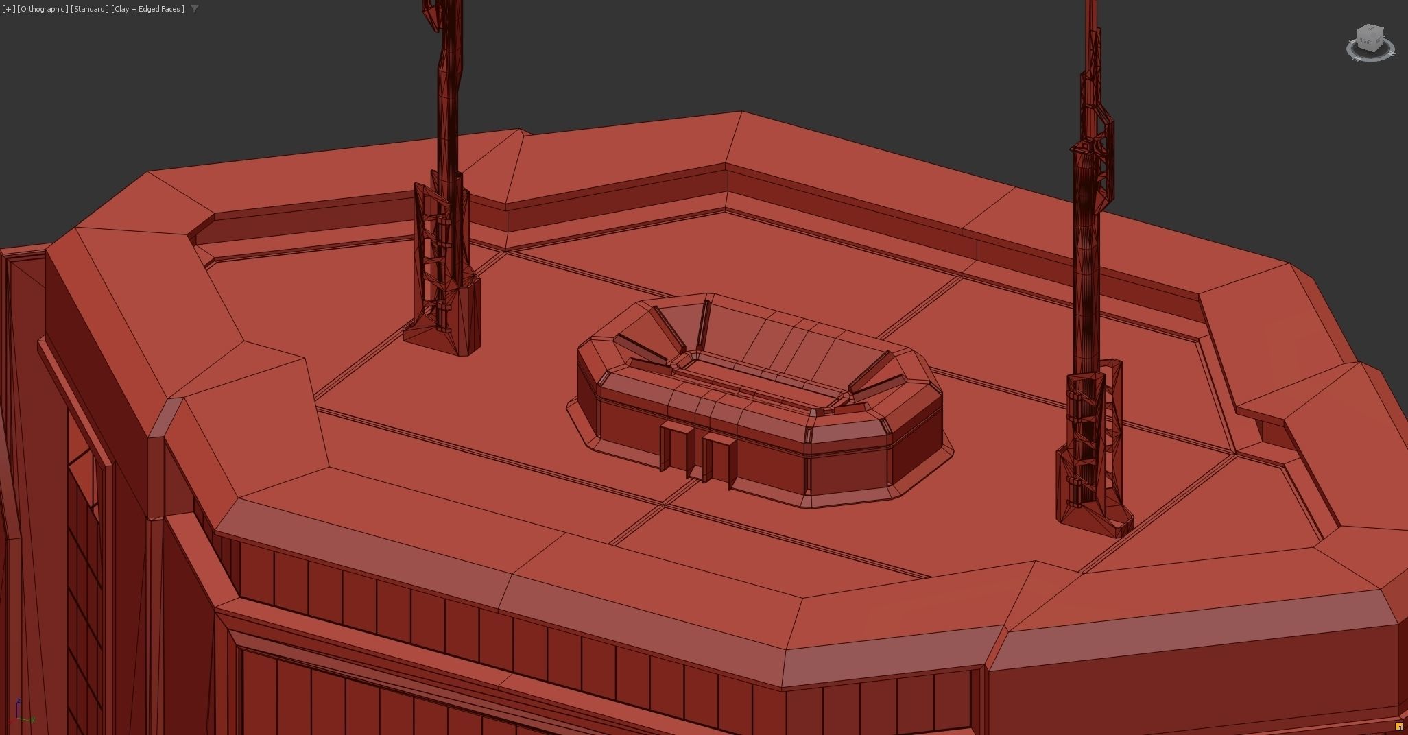 Futuristic sci-fi skyscraper building 3D model_20