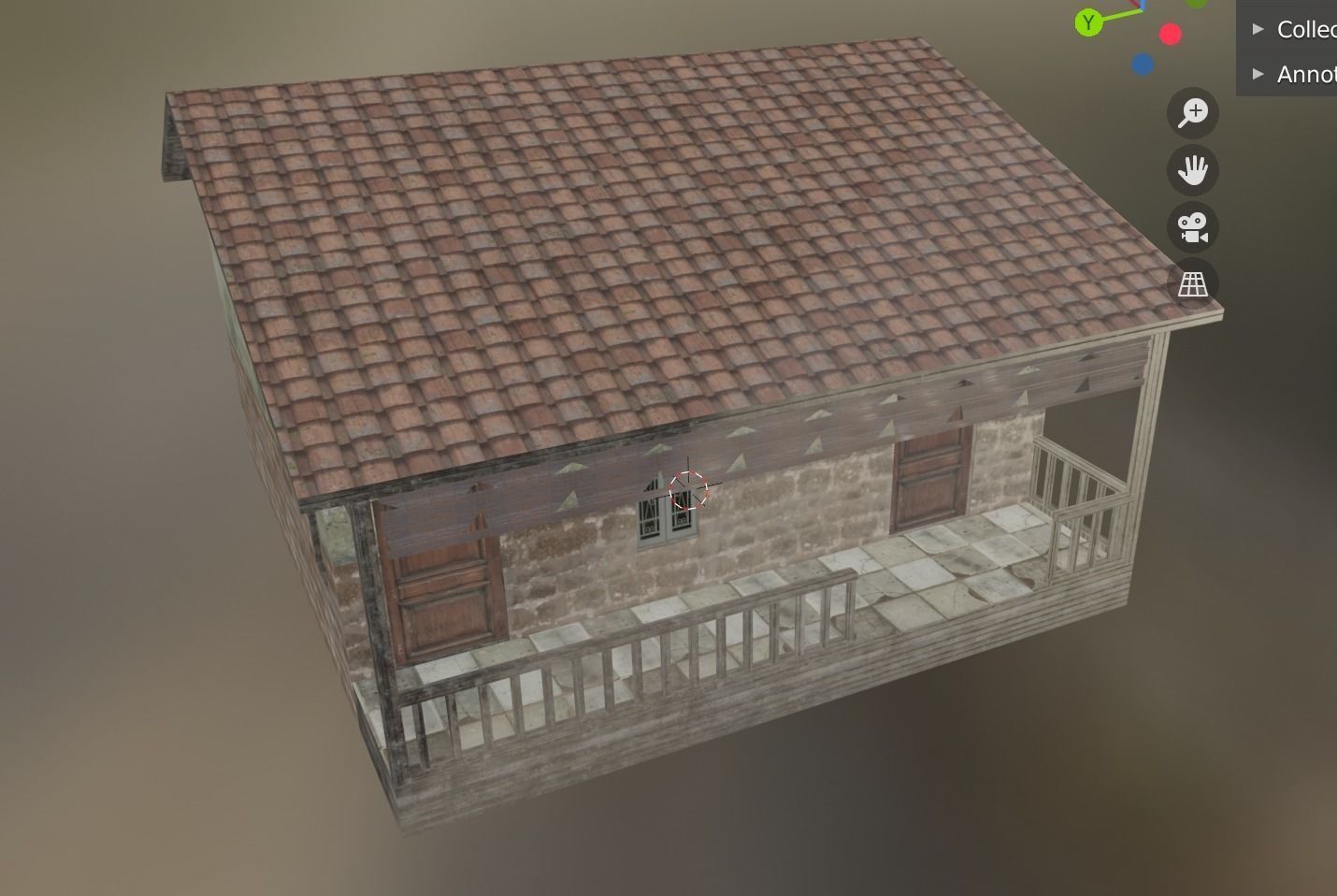 house building 1 Low-poly 3D model_6