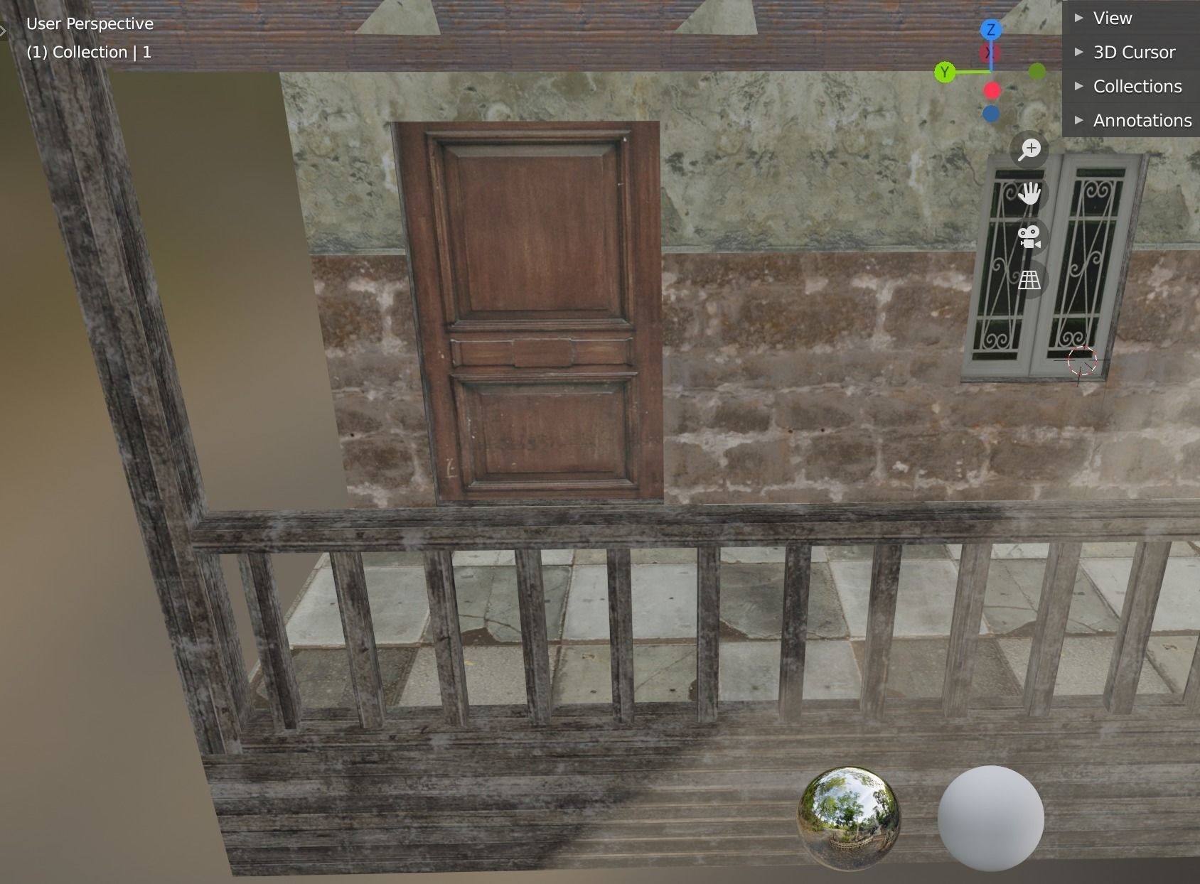 house building 1 Low-poly 3D model_8