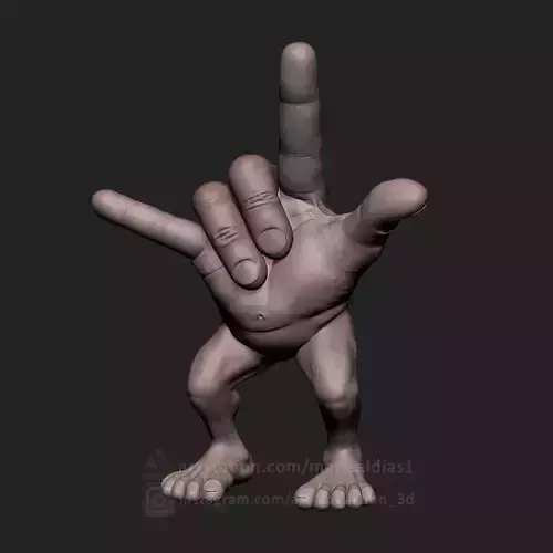 MR FINGER ROCK N ROLL 3D print model