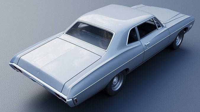 Chevrolet Bel Air 1968 3D print model 7