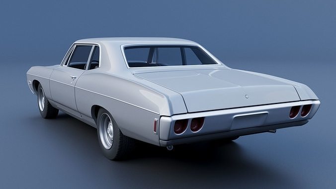 Chevrolet Bel Air 1968 3D print model 5