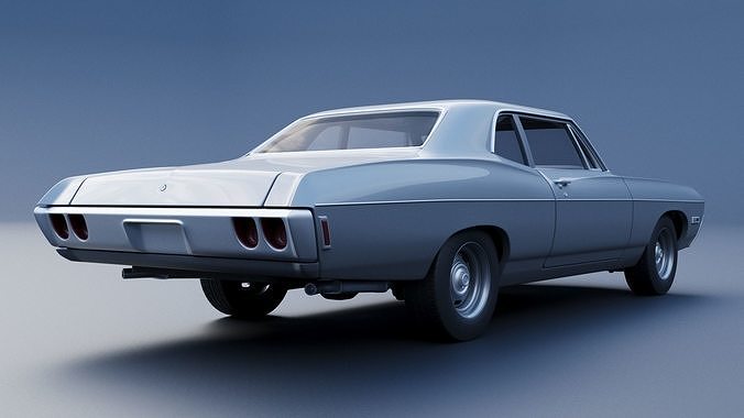 Chevrolet Bel Air 1968 3D print model 6
