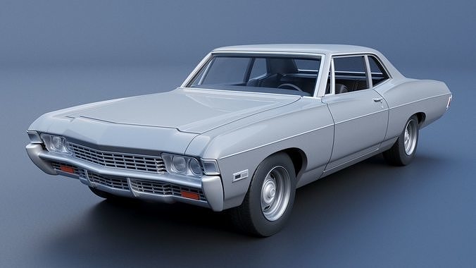 Chevrolet Bel Air 1968 3D print model 3