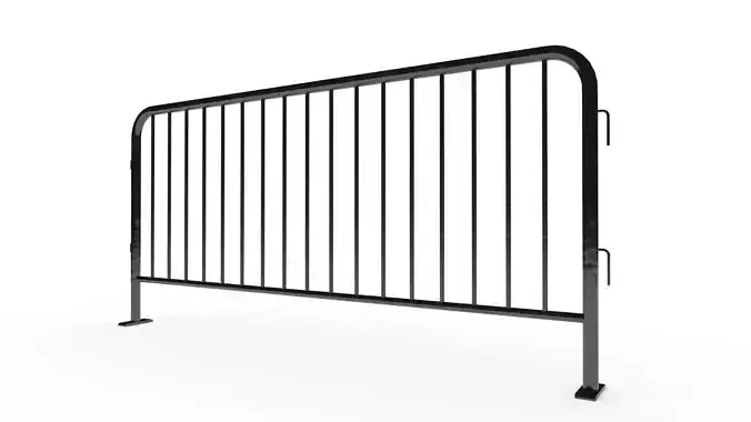 Black Metal Crowd Barrier